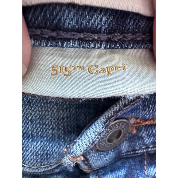 Levi's 515 Capri Jeans - Size 10, Classic Blue Wash - Picture 13 of 15